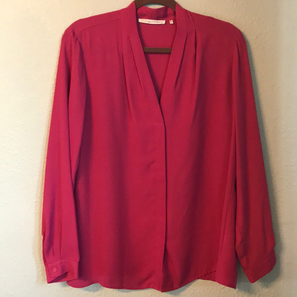 Violet + Claire button-up L/S blouse L